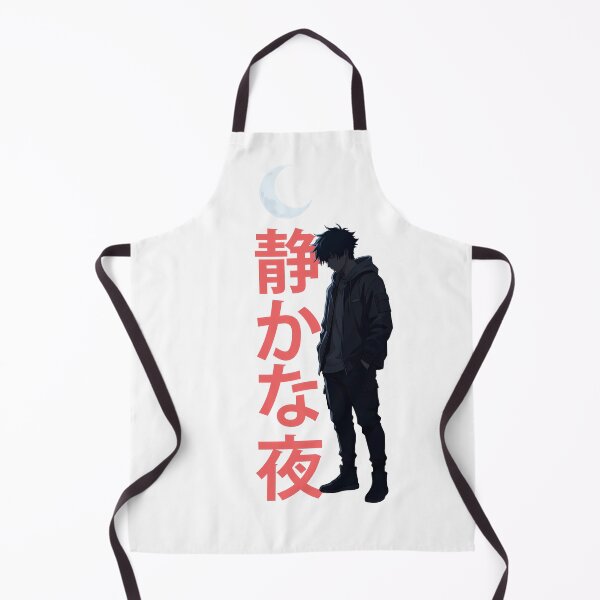 Item preview, Quiet Night – Anime Aesthetic Japanese Text Character Illustration designed and sold by Vrixat.