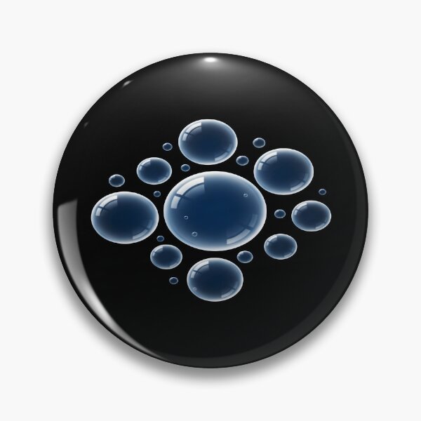 Item preview, Glossy Dark Liquid Drops - 3D Hyperrealistic Water designed and sold by Dakson Design - Fantasy Art.
