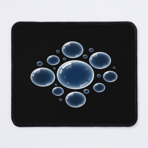 Item preview, Glossy Dark Liquid Drops - 3D Hyperrealistic Water designed and sold by Dakson Design - Fantasy Art.