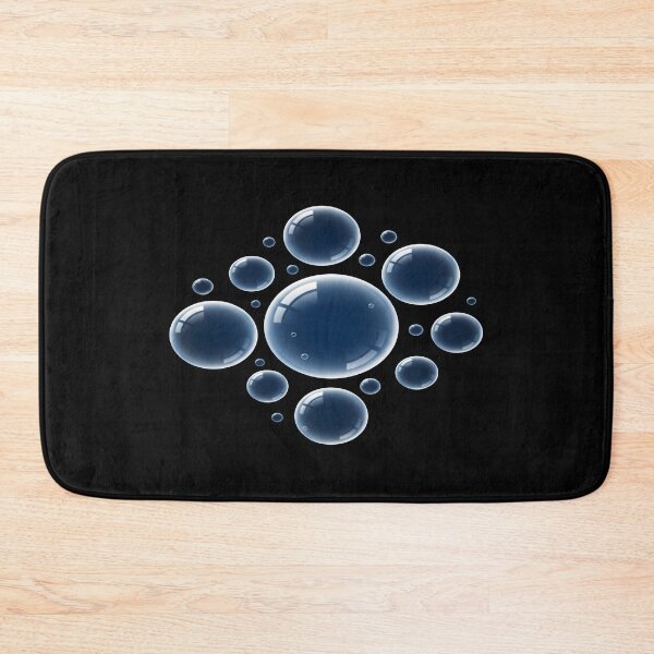 Item preview, Glossy Dark Liquid Drops - 3D Hyperrealistic Water designed and sold by Dakson Design - Fantasy Art.