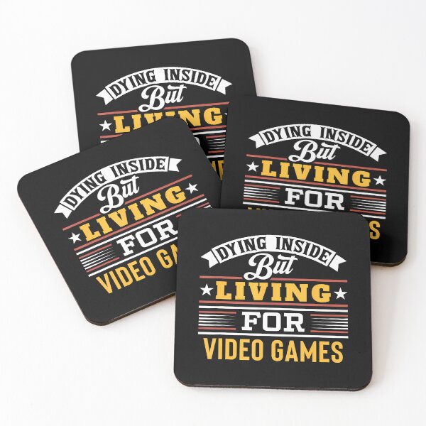 Item preview, Dying On The Inside But Living For Video Games Funny Gamer designed and sold by vaharisanic.