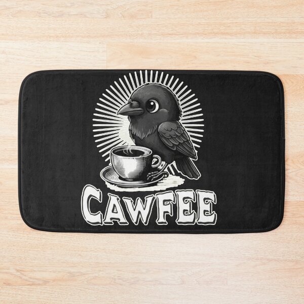 Item preview, Cawfee Crow - Funny Cute Bird Pun Coffee Lover designed and sold by AdyKurniawan.
