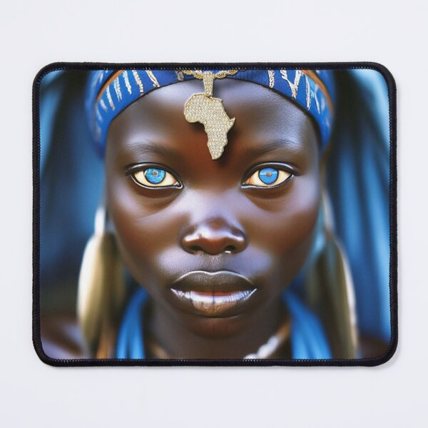 Item preview, Blue Eyes African Beauty; designed and sold by StickerApe.