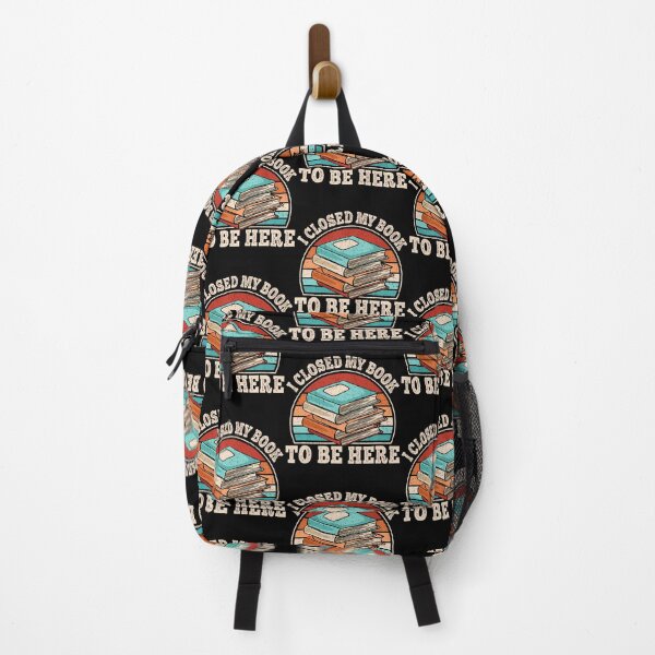 Item preview, I Closed My Book To Be Here Reading Retro Bookworm designed and sold by AileighKyser.