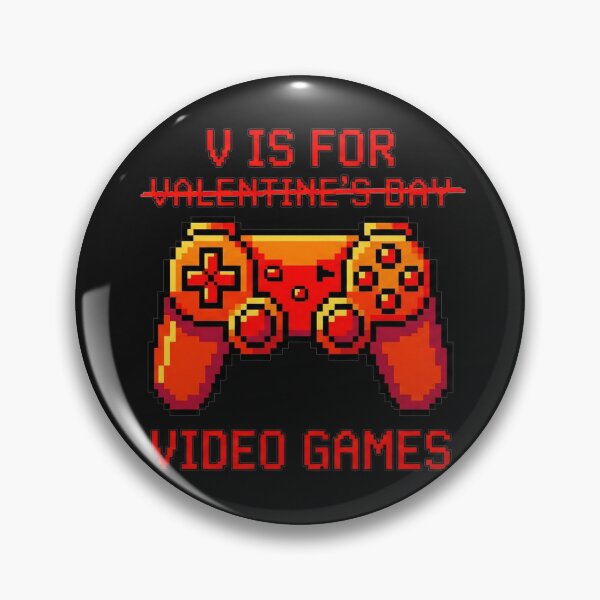 Item preview, V Is For Video Games - Funny Retro Pixel Art Gamer Valentine designed and sold by AdyKurniawan.