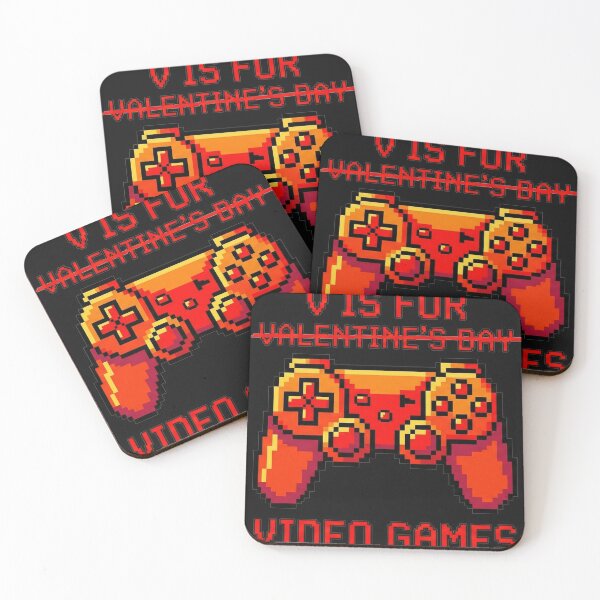 Item preview, V Is For Video Games - Funny Retro Pixel Art Gamer Valentine designed and sold by AdyKurniawan.