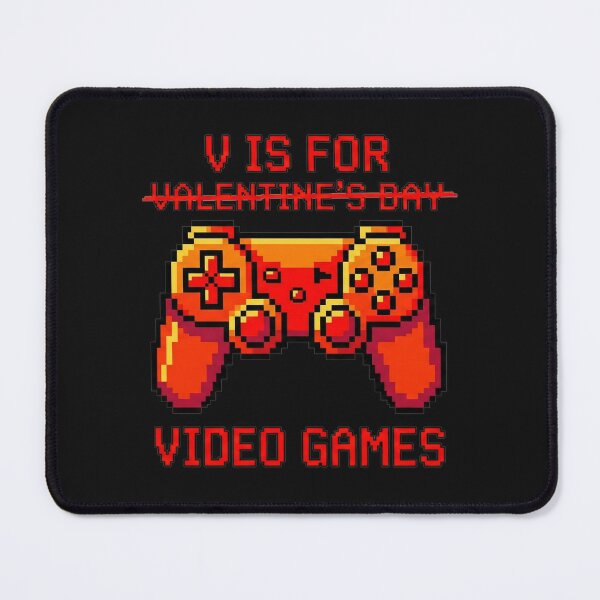 Item preview, V Is For Video Games - Funny Retro Pixel Art Gamer Valentine designed and sold by AdyKurniawan.