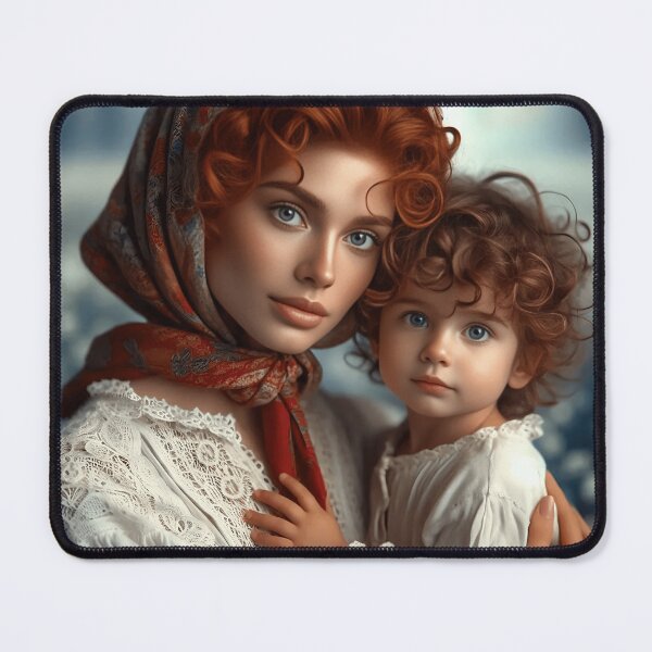 Item preview, Mother and Child – Dreamy Vintage Embrace designed and sold by VektorVibe.