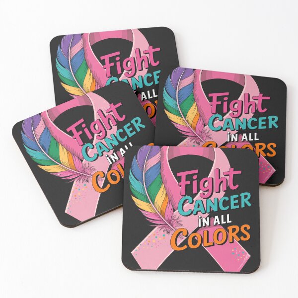 Item preview, Fight cancer in all and every color rainbow ribbons heart designed and sold by Dolostope.