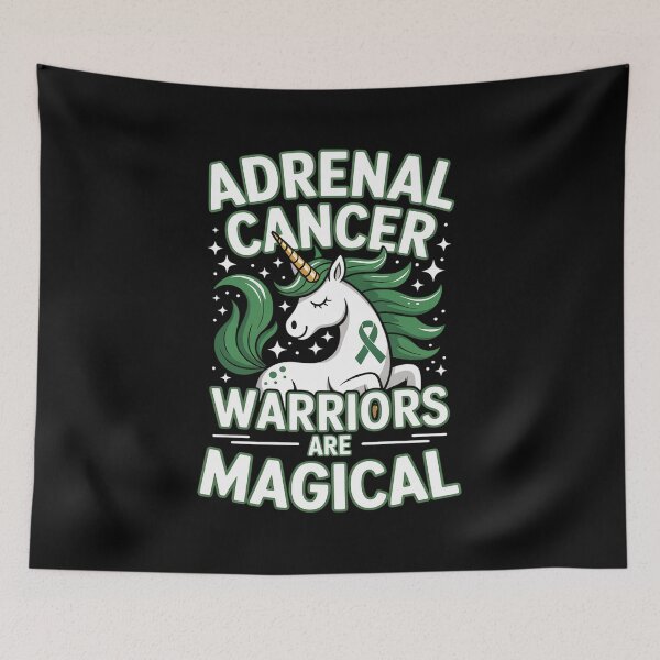 Item preview, Adrenal Cancer Awareness Adrenal Cortical Carcinoma Unicorn designed and sold by SIGORDESIGN.