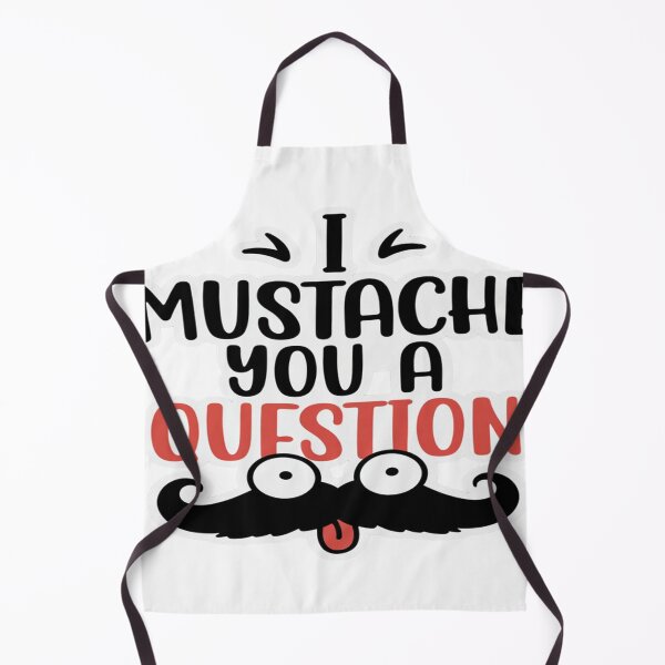 Item preview, I Mustache You a Question Funny Mustache Quote T-Shirt & Sticker Design designed and sold by Sushikidsntod.