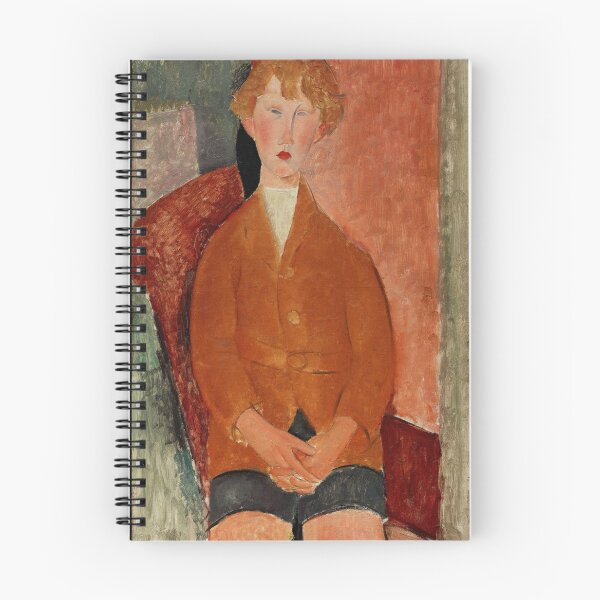 Item preview, Boy in Short Pants by Amedeo Modigliani: Modernist Portrait Fine Art Print designed and sold by artofuniverse.