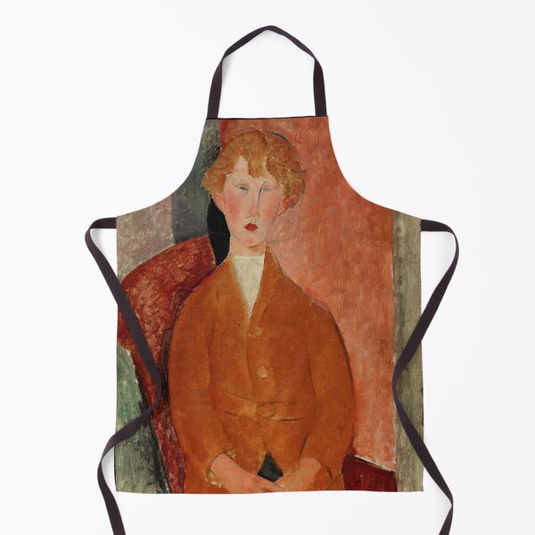 Item preview, Boy in Short Pants by Amedeo Modigliani: Modernist Portrait Fine Art Print designed and sold by artofuniverse.