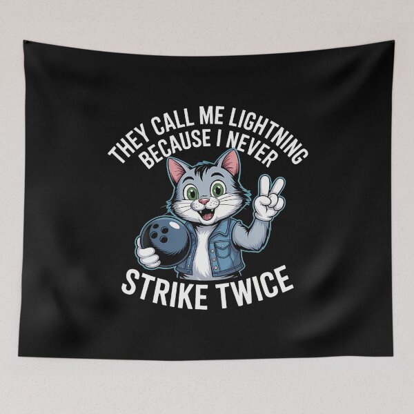 Item preview, They Call Me Lightning Because I Never Strike Twice Bowling designed and sold by markettathorn.