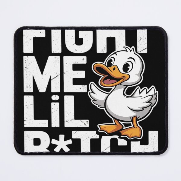 Item preview, Fight Me U Lil Bitch Muscle Duck Funny Saying designed and sold by Dolostope.