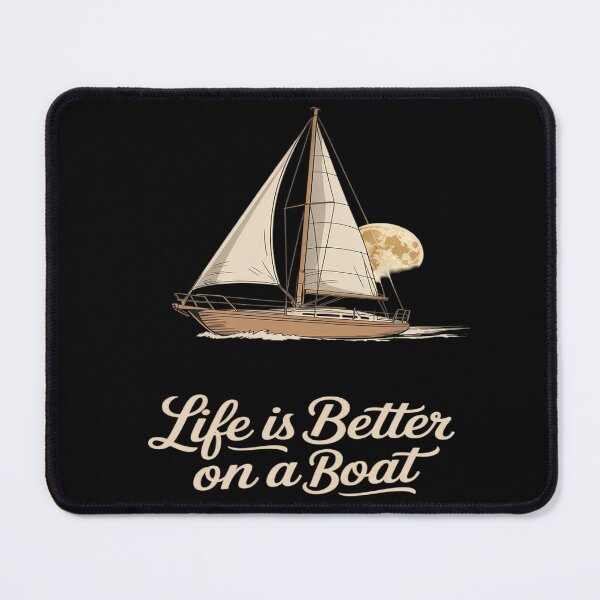 Item preview, Life is Better on a Boat - Yacht Captain Deckhand designed and sold by HORIZBoutique.