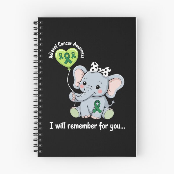 Item preview, Adrenal Cancer Awareness Elephant designed and sold by SIGORDESIGN.
