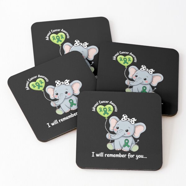Item preview, Adrenal Cancer Awareness Elephant designed and sold by SIGORDESIGN.