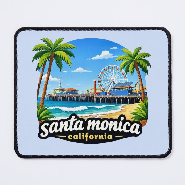Item preview, Santa Monica, California designed and sold by Myra365Art.