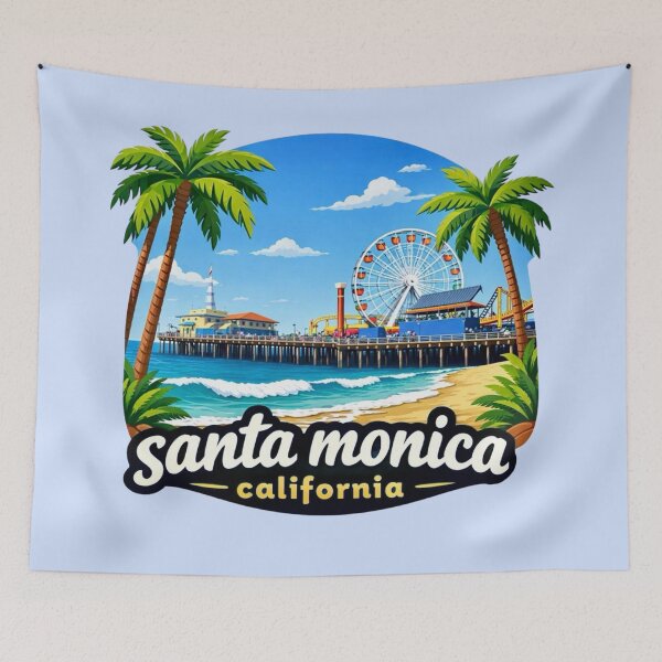Item preview, Santa Monica, California designed and sold by Myra365Art.