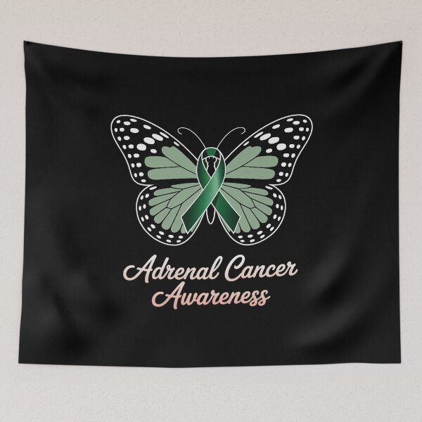 Item preview, Adrenal Cancer Awareness Butterflies Green Ribbon designed and sold by SIGORDESIGN.
