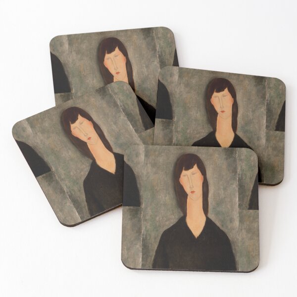 Item preview, Bust of a Woman by Amedeo Modigliani: Iconic École de Paris Portrait designed and sold by artofuniverse.