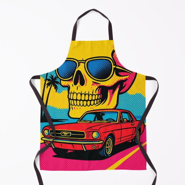 Item preview, Retro Skull Road Trip Pop Art designed and sold by JoysByTanja.