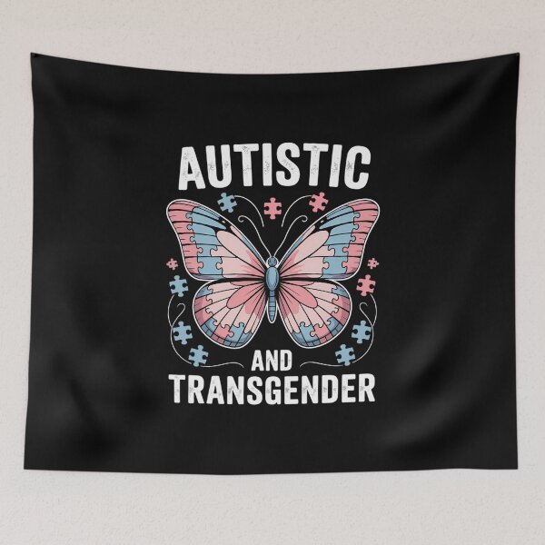 Item preview, Autistic & Transgender Autism Awareness LGBT Pride designed and sold by IdunayaStore.