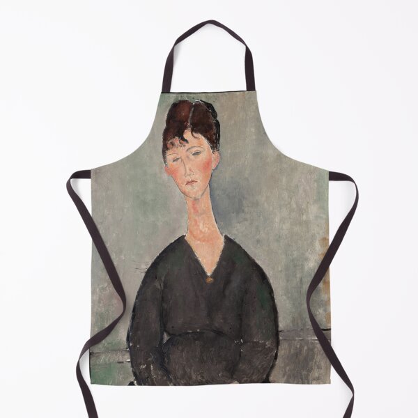 Item preview, Cafe Singer by Amedeo Modigliani: Modernist Portrait Wall Art Print designed and sold by artofuniverse.