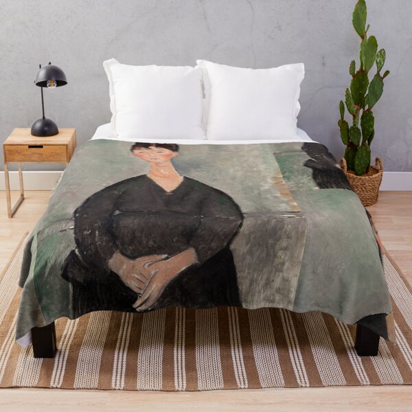 Item preview, Cafe Singer by Amedeo Modigliani: Modernist Portrait Wall Art Print designed and sold by artofuniverse.