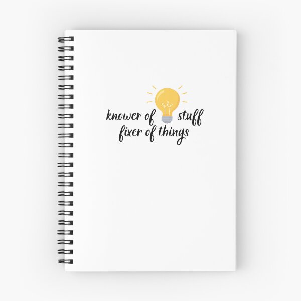 Item preview, "Knower of stuff fixer of things" black designed and sold by Chris-graphics-art.