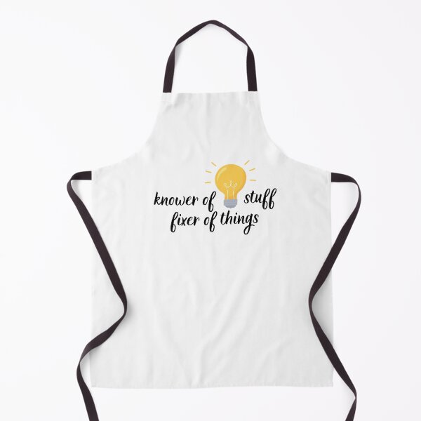 Item preview, "Knower of stuff fixer of things" black designed and sold by Chris-graphics-art.