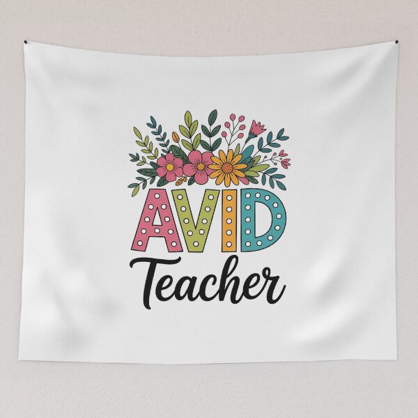 Item preview, AVID Teacher Flower Floral First Day Back to School Teaching designed and sold by IdunayaStore.