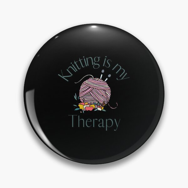 Item preview, Knitting Is My Therapy - Light Background designed and sold by LunaDangelo.
