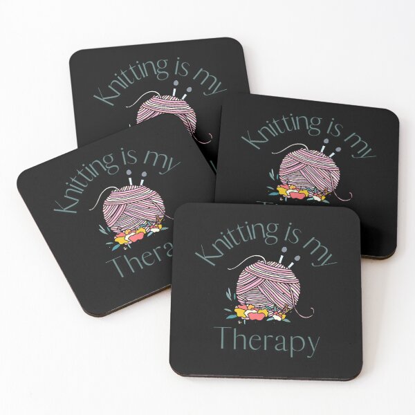 Item preview, Knitting Is My Therapy - Light Background designed and sold by LunaDangelo.