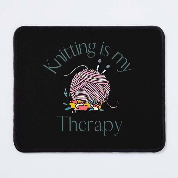 Item preview, Knitting Is My Therapy - Light Background designed and sold by LunaDangelo.
