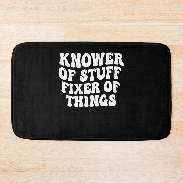Item preview, Knower Of Stuff Fixer Of Things Retro Bubble Letters designed and sold by PopStars1993.