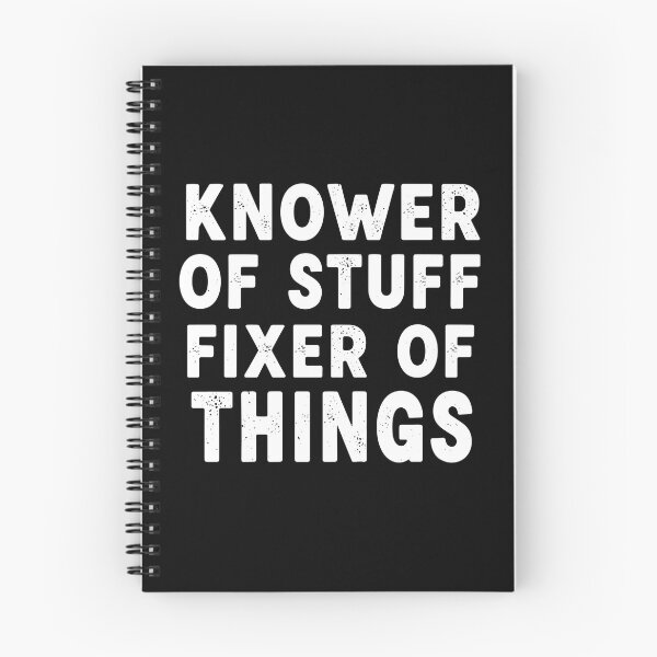 Item preview, Knower Of Stuff Fixer Of Things Distressed Typography designed and sold by PopStars1993.
