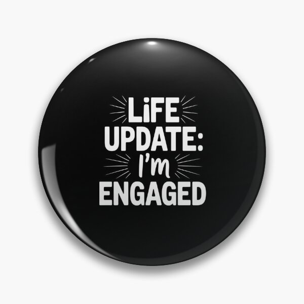 Item preview, Life Update I’m Engaged Engagement Quote Wedding designed and sold by HORIZBoutique.