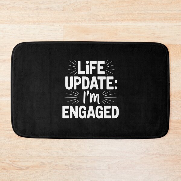 Item preview, Life Update I’m Engaged Engagement Quote Wedding designed and sold by HORIZBoutique.