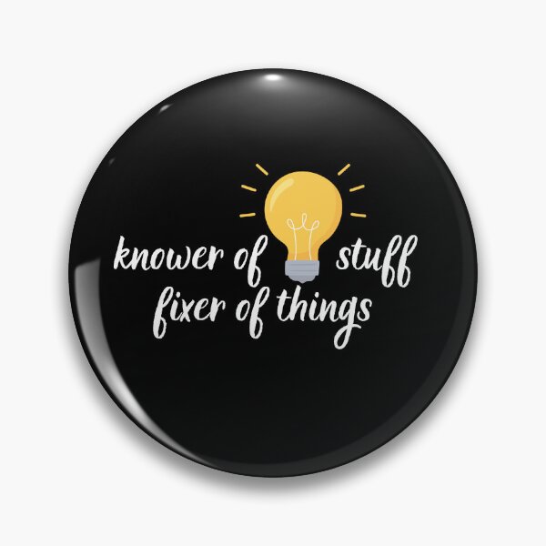 Item preview, "Knower of stuff fixer of things" white designed and sold by Chris-graphics-art.