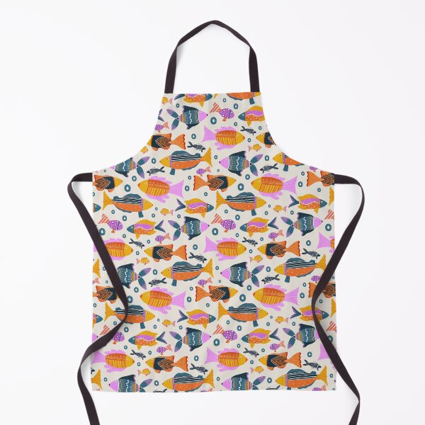 Item preview, Crafty Carnival Fish Parade - colorful folk art fishes designed and sold by Home Cyn Home.