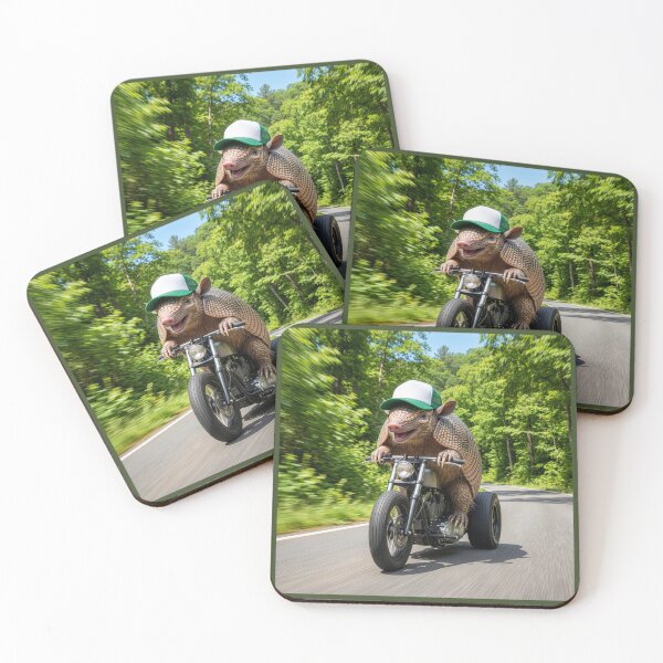 Item preview, Armadillo on a Three Wheel Motorcycle designed and sold by Tridentulus.