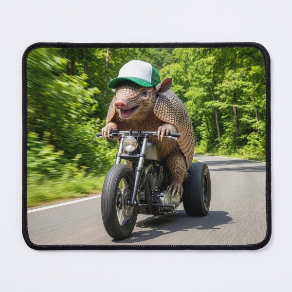 Item preview, Armadillo on a Three Wheel Motorcycle designed and sold by Tridentulus.