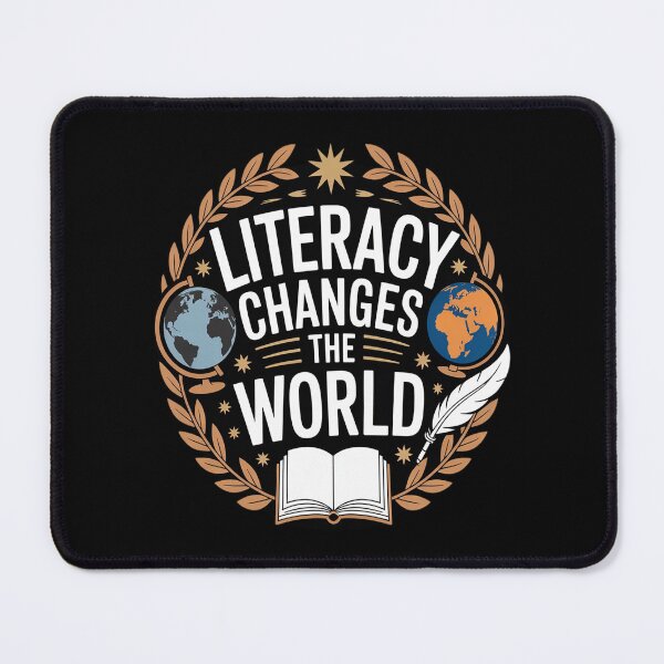Item preview, Literacy Changes The World Educational Teacher Reading designed and sold by HORIZBoutique.