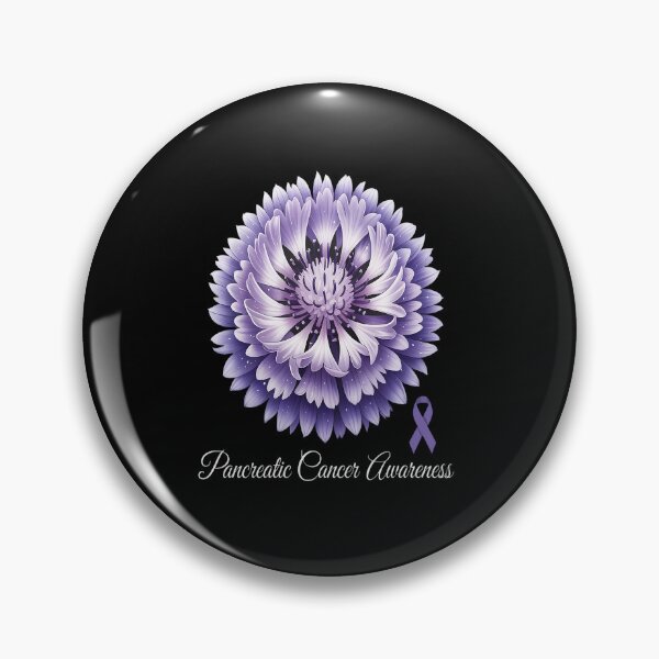 Item preview, Womens Flower Purple Ribbon Pancreatic Cancer Awareness designed and sold by SIGORDESIGN.