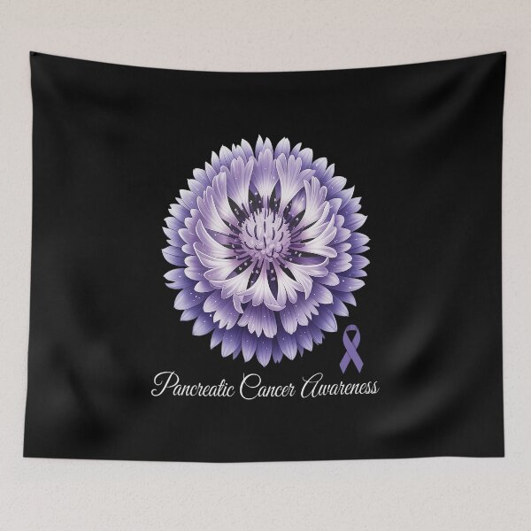 Item preview, Womens Flower Purple Ribbon Pancreatic Cancer Awareness designed and sold by SIGORDESIGN.