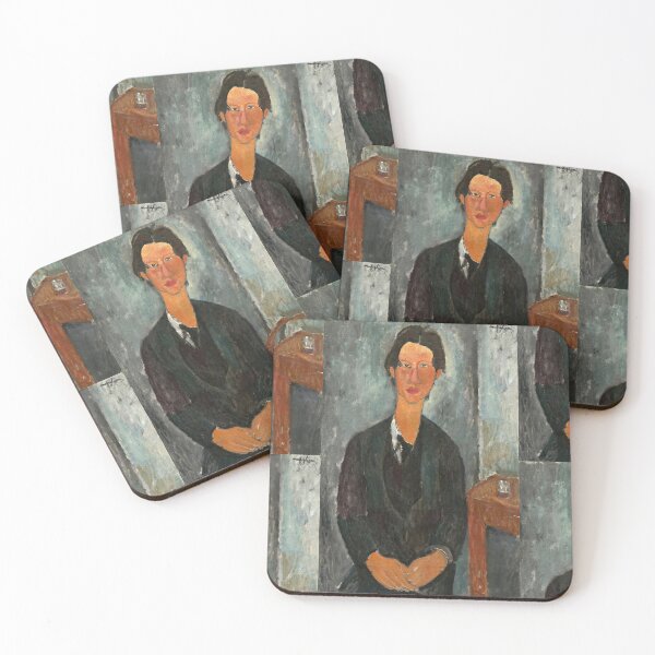 Item preview, Chaim Soutine by Amedeo Modigliani: Modernist Portrait Fine Art Print designed and sold by artofuniverse.