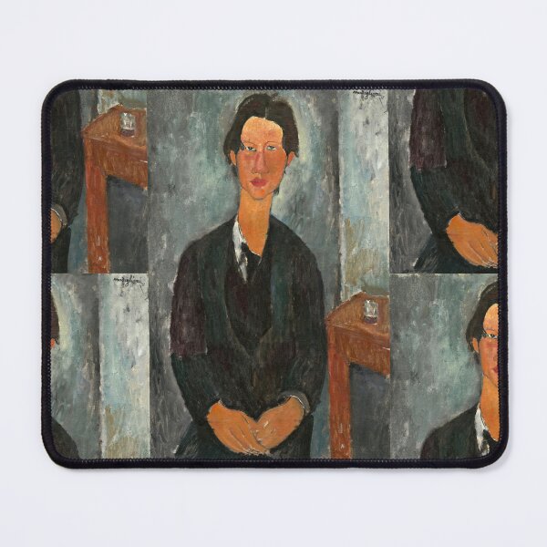 Item preview, Chaim Soutine by Amedeo Modigliani: Modernist Portrait Fine Art Print designed and sold by artofuniverse.