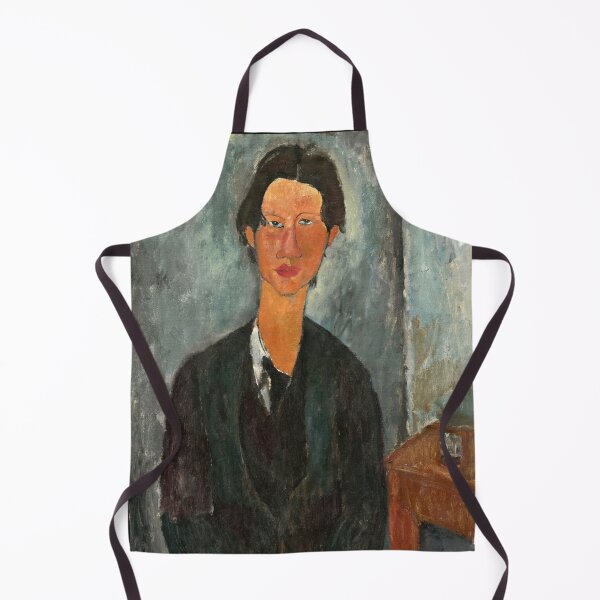 Item preview, Chaim Soutine by Amedeo Modigliani: Modernist Portrait Fine Art Print designed and sold by artofuniverse.